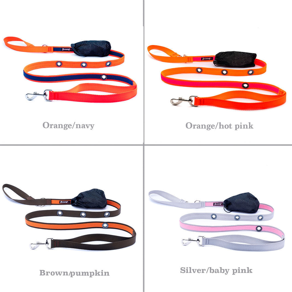 Smoochy Poochy 2tone Hands-Free Leash - 5/8" Width