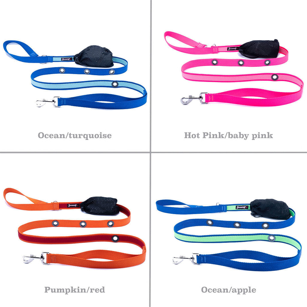 Smoochy Poochy 2tone Hands-Free Leash - 5/8" Width