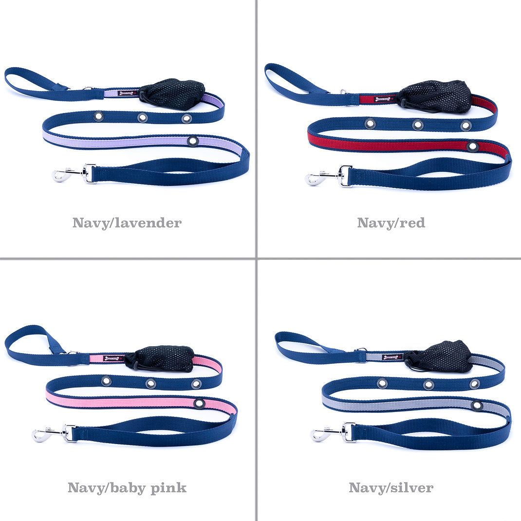 Smoochy Poochy 2tone Hands-Free Leash - 5/8" Width