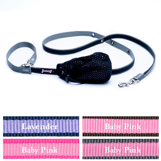 Smoochy Poochy 2tone Hands-Free Leash - 5/8" Width